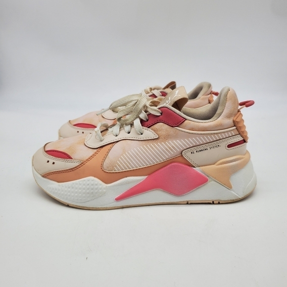 PUMA Shoes Womens 9 RS-X FESTIVAL 374530-01 White/Pink Sand Casual Running - Picture 12 of 13